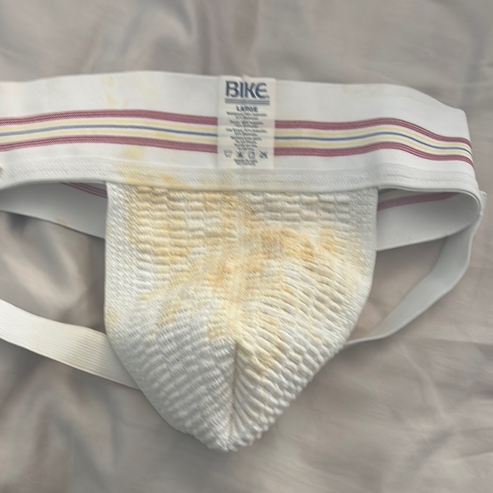 Men's White Athletic Supporter